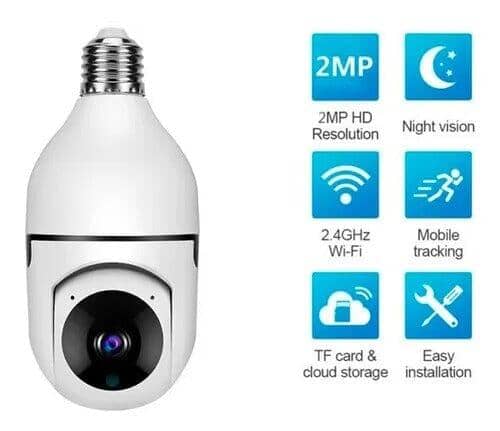 Camara Ip Tipo Bombillo 360º Robotica Wifi Vision Nocturna Camara Ip Tipo Bombillo 360º Robotica Wifi Vision Nocturna Tienda Núcleo Camara Ip Tipo Bombillo 360º Robotica Wifi Vision Nocturna 