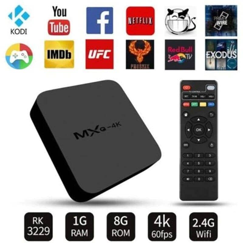 Mini Tv Box 4k Ram 2gb Dd 16gb Hogar Tienda Núcleo 